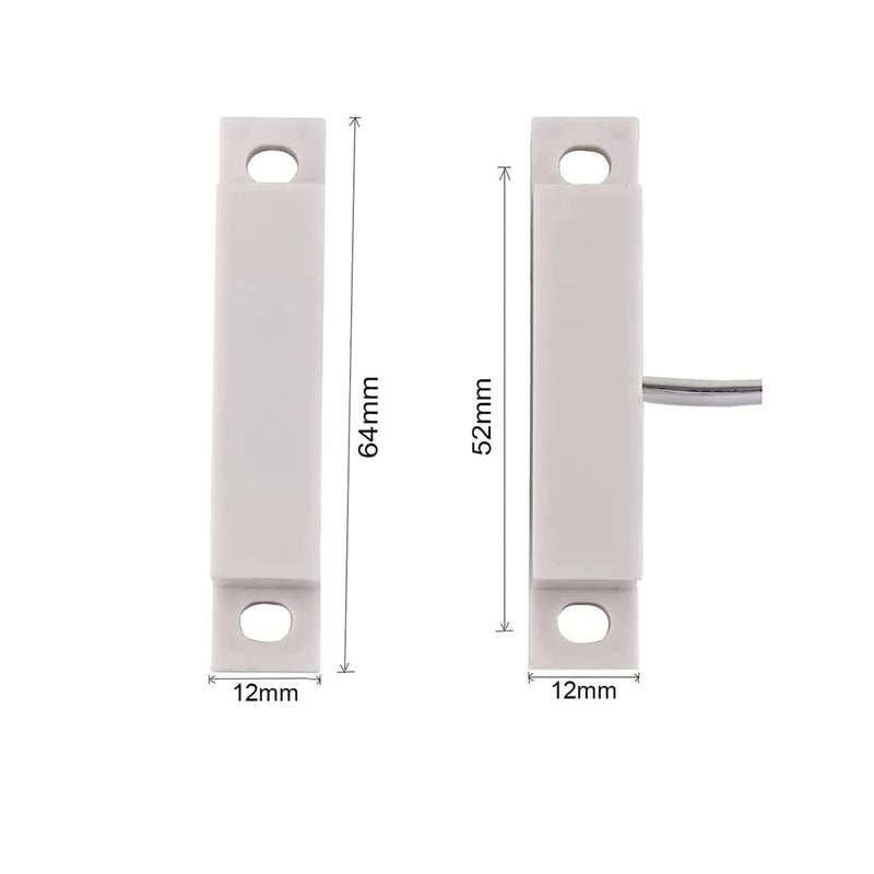 JING Magnetic Reed Switch MC-32 NC Surface Mount Door Window Alarm, Magneti Door Switch, Contact Sensor, for Home Security and Burglar Alarm Magnetic Reed Switch,Sets of 2 - Image 2